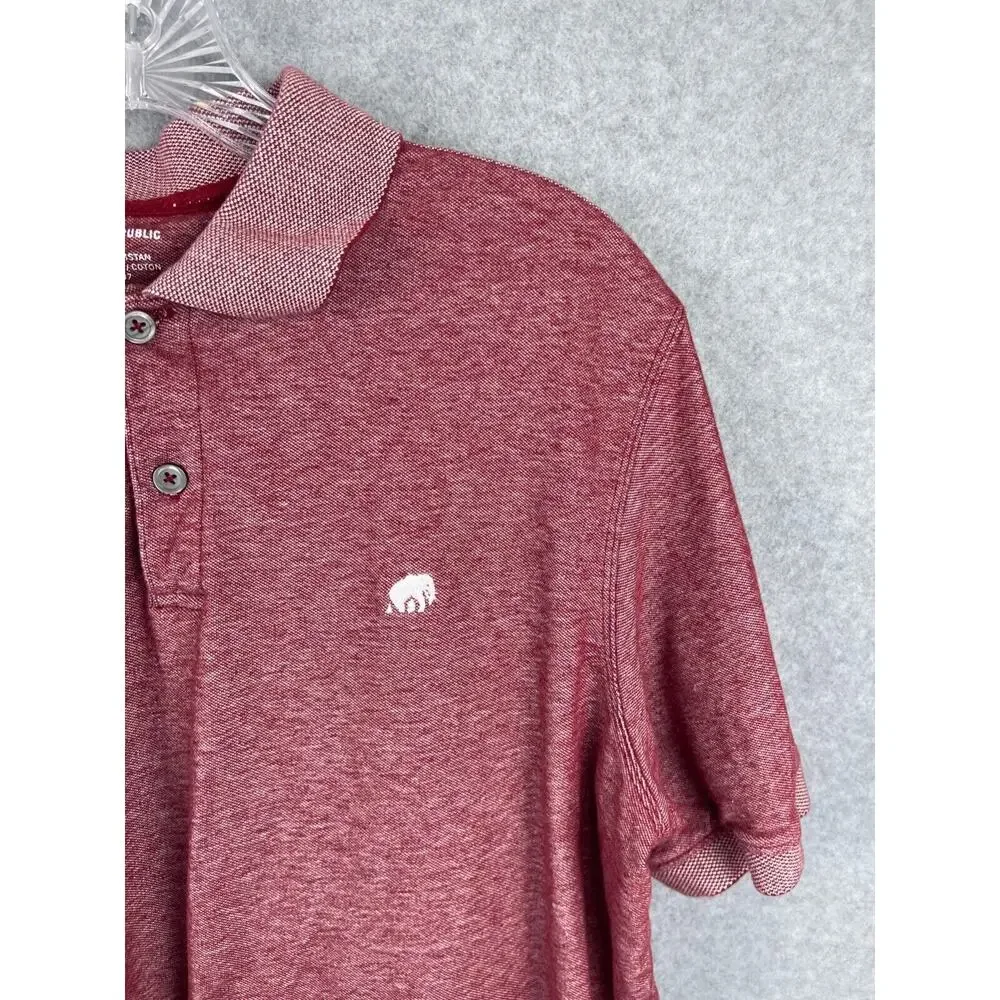 Banana Republic Polo Shirt Men's XL Red Short Sleeve Preppy Business‎ Casual